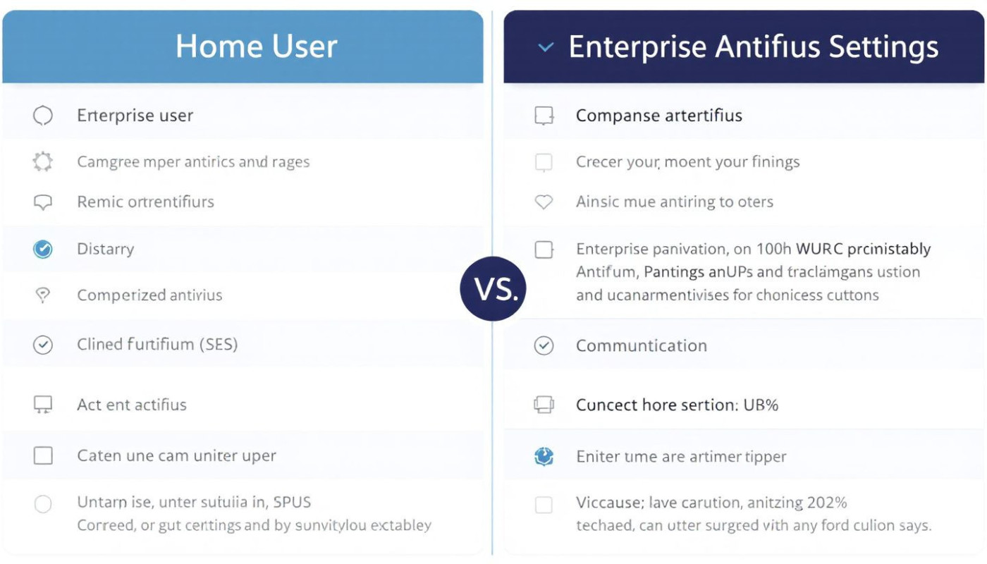 Diferencias clave entre antivirus para usuarios domésticos y empresas